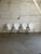 Mid 20th Century Set of 4 Danish Modern White Stacking Dining Chairs Mid Century Chrome Chairs For Sale - Image 11 of 11