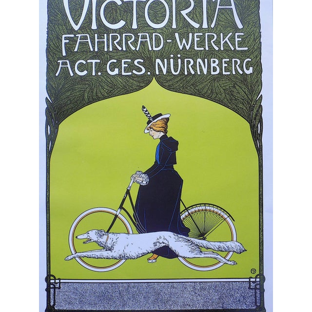 This vintage elephant folio size lithograph (offset) poster after the listed German artist Fritz Rehm (Germany 1871-1928)...