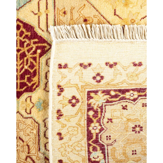 2000 - 2009 Mogul, One-of-a-Kind Hand-Knotted Area Rug - Ivory, 6' 1" x 9' 1" For Sale - Image 5 of 8