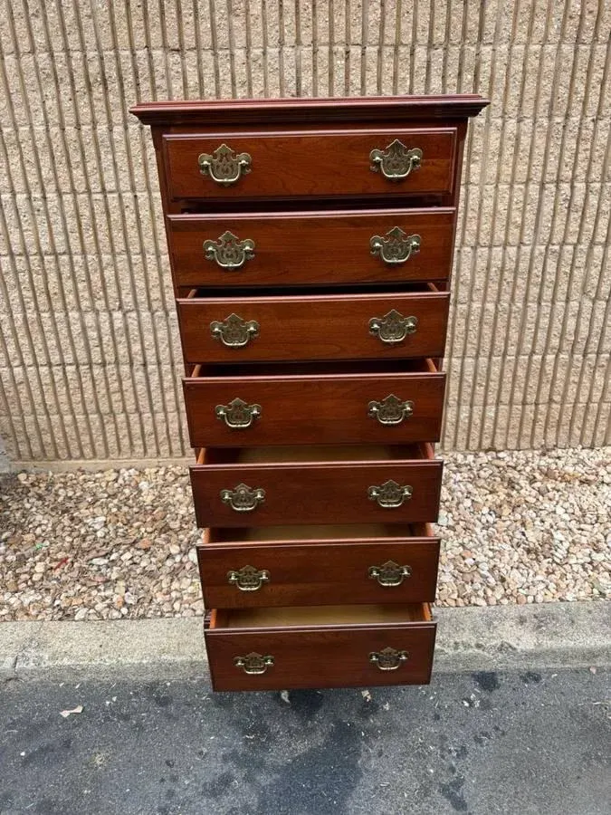Knob Creek for Ethan Allen Chippendale Style Solid Cherry Lingerie