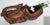 Brown Early 20th Century French Black Forest Carved Walnut Clog Wine Holder For Sale - Image 8 of 8
