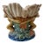 Vintage Boho Majolica Monkey Shell Bowl For Sale