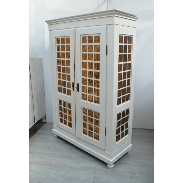 Two-Door Wardrobe in Natural Wood, 1880s For Sale - Image 4 of 7
