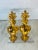 1950s Gold Gilded Italian Wall Sconces, a Pair For Sale - Image 5 of 10