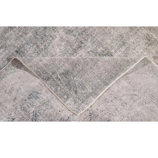 Traditional Early 20th Century Distressed Antique Persian Kerman Wool Rug For Sale - Image 3 of 12