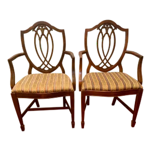 Chairs Dining Hepplewhite Shield Back Thomasville Vintage