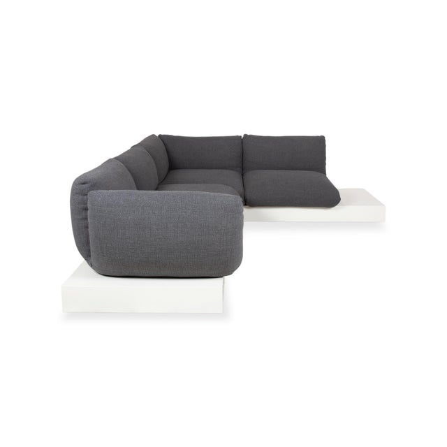 Jalis Corner Sofa in Grey Fabric from COR For Sale - Image 10 of 14