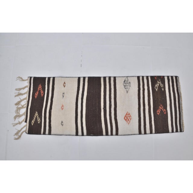 1960s Vintage Turkish Hemp Rug For Sale - Image 5 of 9