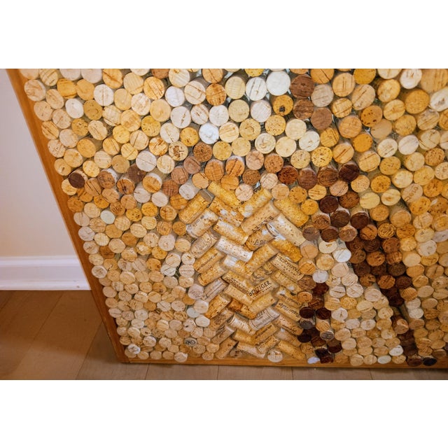 Stunning One-of-a-Kind Large-Scale Mosaic Portraits From 1000s of Natural Corks That Merge Luxury Wine Culture With Sustainable Fine Art For Sale - Image 11 of 12