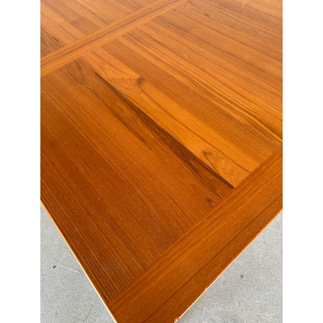 Ansager Mobler 92 "Danish Modern Teak Twin Leaf Extension Dining Table - 6832 For Sale - Image 14 of 18