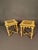 French Country Pair of French Louis XVI Style Polychrome Side Tables With Painted Country Manor Tops, Circa 1920 For Sale - Image 3 of 12