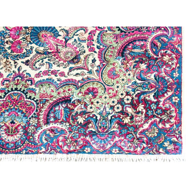 Early 20th Century Persian Kirman Rug For Sale - Image 13 of 15