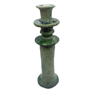 Moroccan Tamegroute Glazed Candlestick Holder For Sale