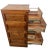 1980s Vintage Dark Tiger Oak File Cabinet Four Locking Drawers, Paneled Sides Legal For Sale - Image 5 of 11