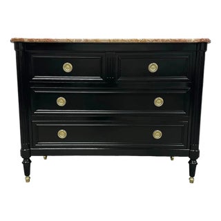 1900s French Louis XVI Chests of Drawers Marble Top For Sale