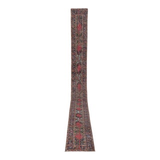 1960s Vintage Turkish Oushak Extra Long Runner With Mid Century Modern Style For Sale