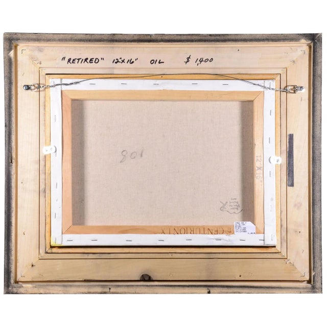 American Betty Carr "Retired" Oil Painting on Linen For Sale - Image 3 of 6