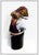 The artwork here, "Kneeling Nude", is a wonderful depiction of a woman holding her hair back from her face, that is...
