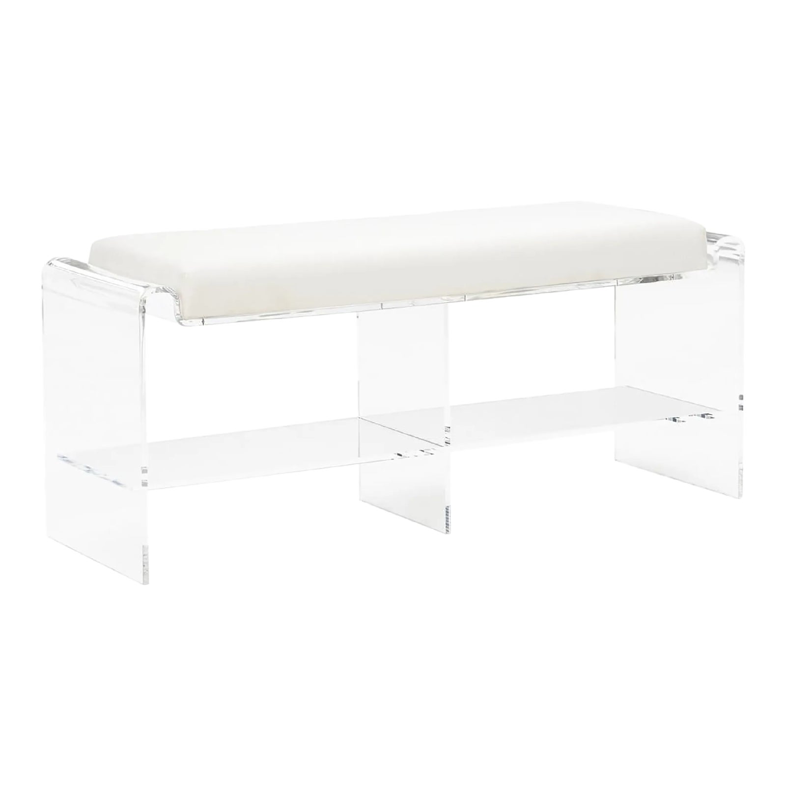 Renee Acrylic Long Bench | Chairish