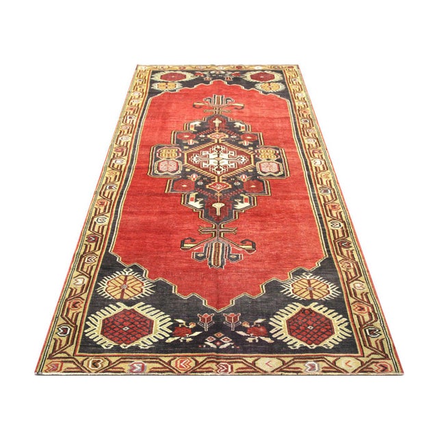 1960s Turkish Oushak Rug For Sale In Los Angeles - Image 6 of 6