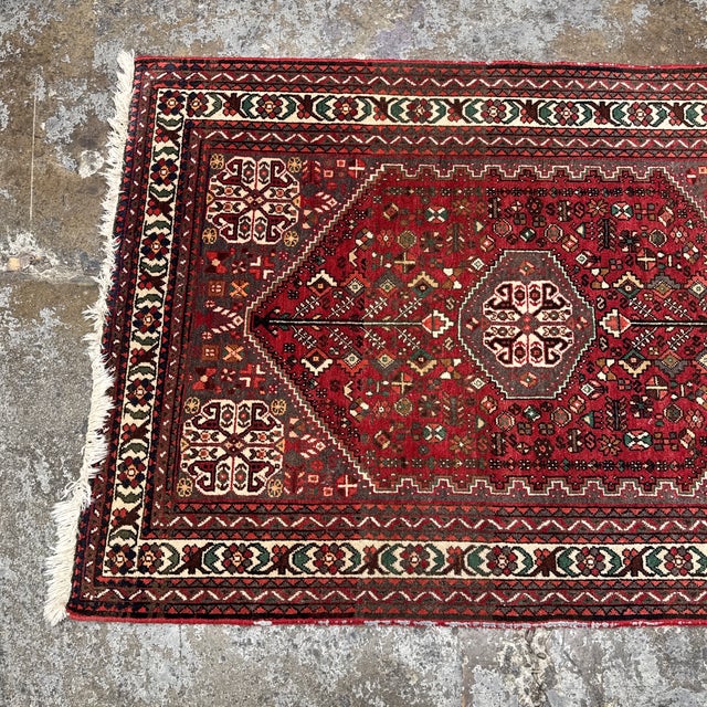 3ft 7in × 5ft 4in Persian Area Rug From Iran, Vintage For Sale - Image 4 of 12