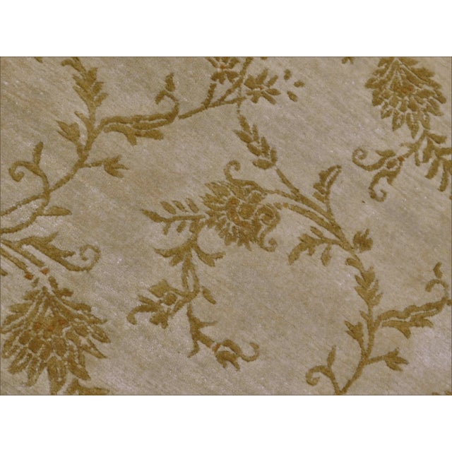 Metal Handmade Oriental Rug. 5'7"x 8' For Sale - Image 7 of 12