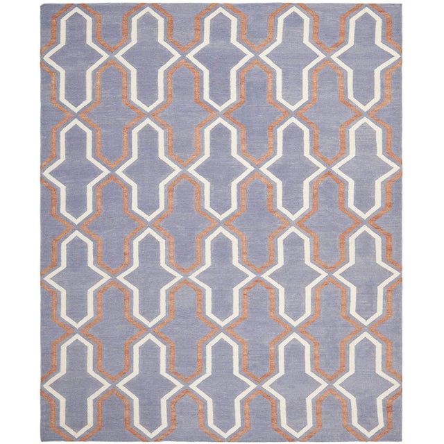 Contemporary Safavieh Dhurrie Wool Flatweave Rug 10x14' Chairish