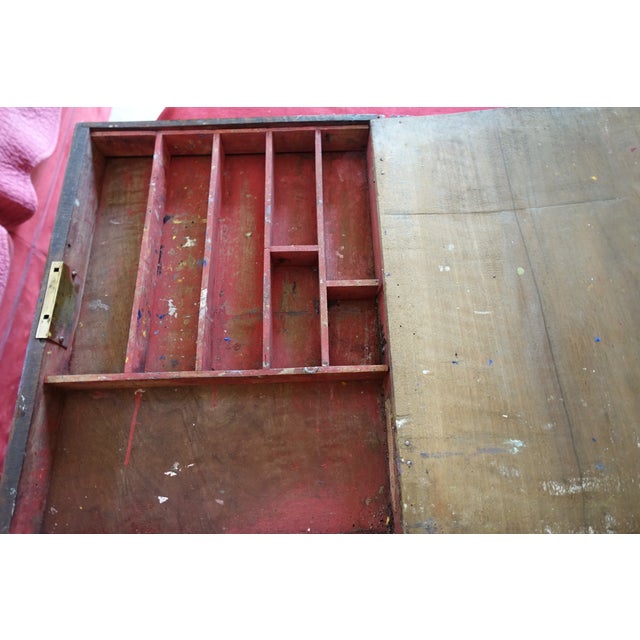 Wood Large Antique Painter's Case, 1890s For Sale - Image 7 of 10