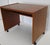 Late 20th Century Scandinavian Modern Teak Rolling Pull Out Surface Computer Desk For Sale - Image 5 of 11