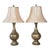 Vintage Bronze Urn Table Lamps With Neutral Shades, Classic Traditional Lighting, 32” Tall - a Pair For Sale