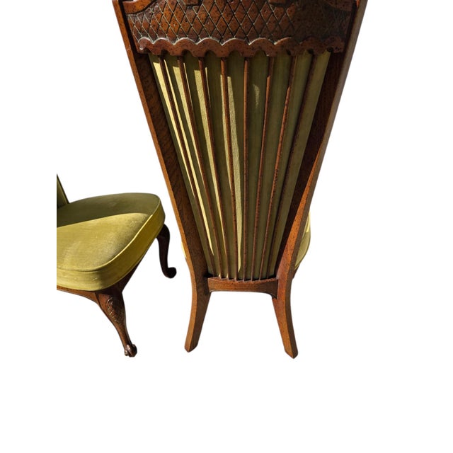 1970s 2 Enkeboll La Condesa Oak High Back Spindle Side Chairs Spanish Mediterranean For Sale - Image 11 of 18