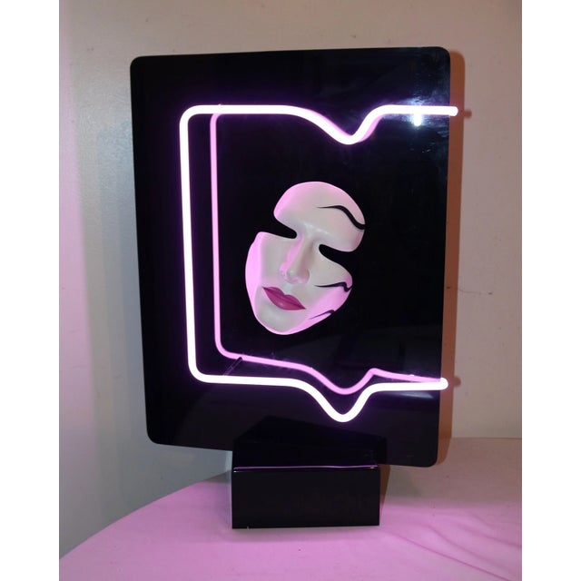 Up for sale is a rare vintage original signed figural neon sculpture by world renowned artist Craig Kraft. It's crafted...