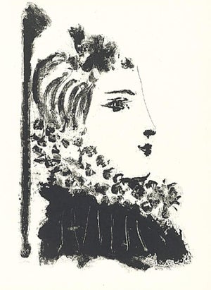 1985 Picasso Heliogravure 14 Profile of a Woman Wearing a Ruff Reproduction