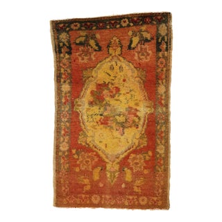 Vintage Turkish Yastik Rug - 01'08 X 02'08 For Sale
