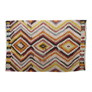 Mid 20th Century Turkish Kilim Rug-6′1″ × 9′7″ For Sale
