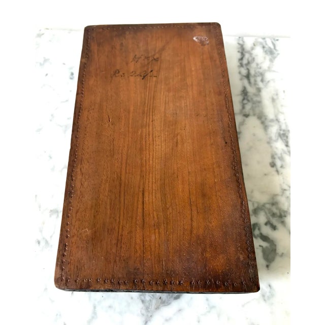 Early 20th Century Antique Hard Carved Wooden Trinket Box For Sale - Image 5 of 6