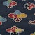 Traditional Schumacher In Dreams Wallcovering In Midnight For Sale - Image 3 of 6