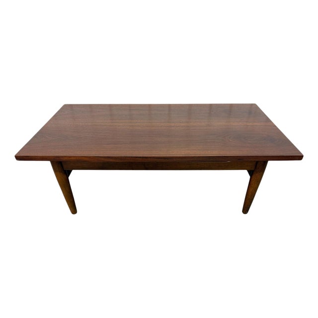 Mid-Century Modern Walnut Coffee Table - Refinished! For Sale