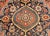 Vintage Farahan Sarouk Rug, Hand-Knotted Wool, Floral Pattern, Rust Red & Blue, 5x7 For Sale - Image 13 of 17