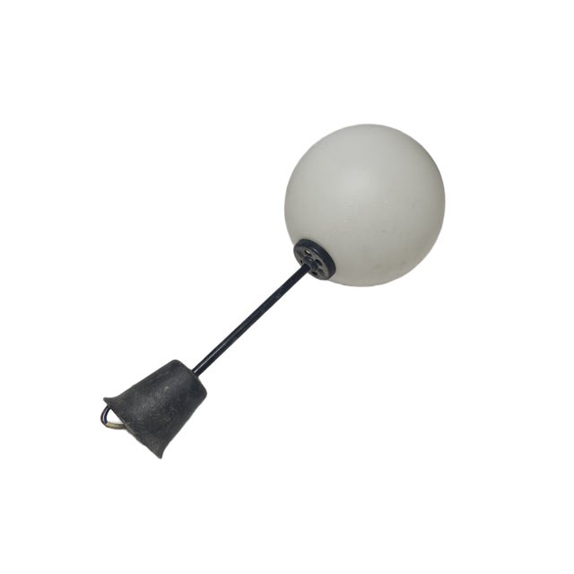 Black Postmodern Communist Pendant Lamp, Poland, 1970s For Sale - Image 8 of 11