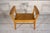 Large Scandinavian-style maple bench with armrests. The style is reminiscent of the elegant, clean lines of mid-century...