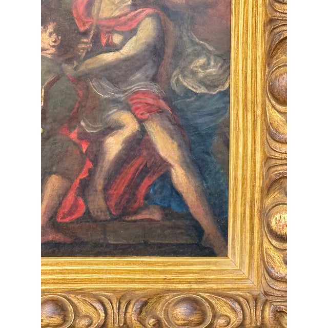 17th Century Italian School Oil Painting, "The Coronation of Thorns" After Titian For Sale In Los Angeles - Image 6 of 7