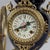 Metal Antique French Table Clock in Blue Porcelain and Brass from Limoges For Sale - Image 7 of 14