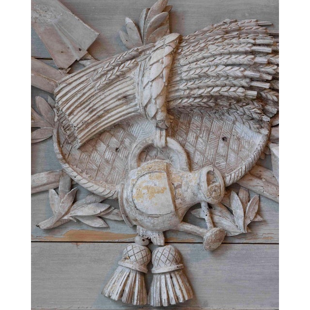 18th Century French Louis XVI Period Carved Wood Panel, 18th Century For Sale - Image 5 of 8