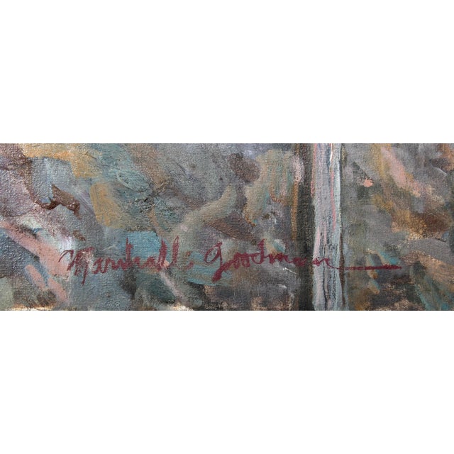 Modern Marshall Goodman Children Playing, Oil Painting by Marshall Goodman circa 1960 For Sale - Image 3 of 4