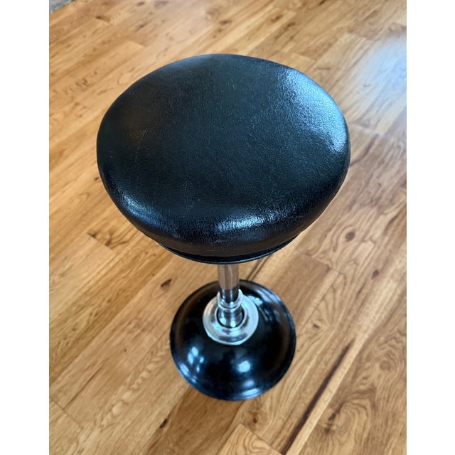 Rare Find...1930 Dental Stool by Ritter in Extraordinary Condition, no significant wear or damage, no tears in leather, no...
