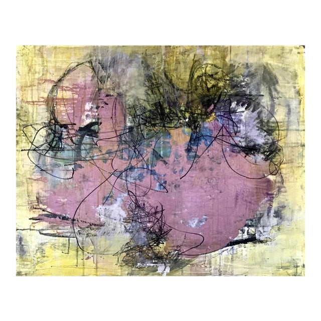 "Exhale" Abstract Mixed Media Painting For Sale