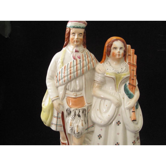 Antique Staffordshire Highlander 15" Flatback Figure - c.1875 - England For Sale In New York - Image 6 of 13