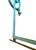 Antique Iron Mercantile Hanging Sign Frame in Turquoise For Sale - Image 15 of 18