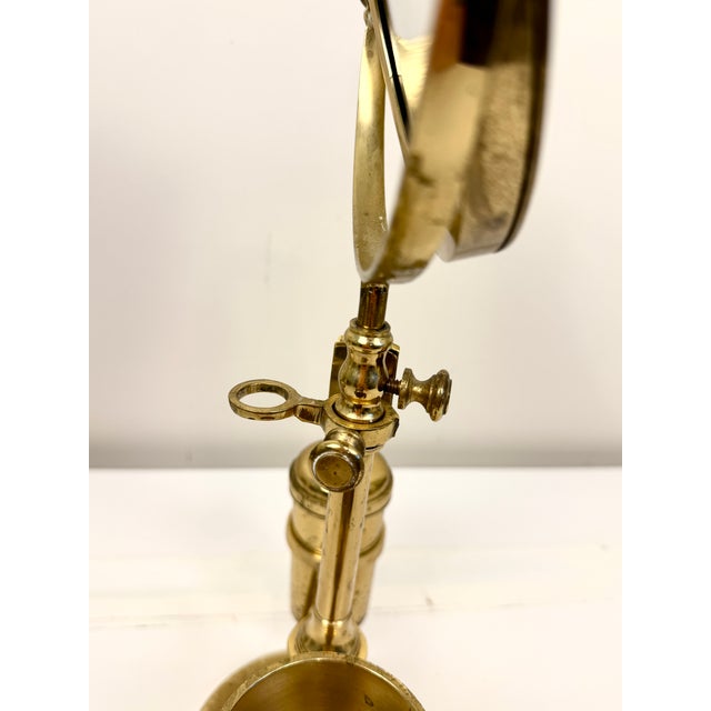 Antique Brass Shaving Mirror For Sale - Image 13 of 13